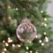 Northlight Textured Fused Glass Christmas Ball Ornament - 3" - Transparent Pink